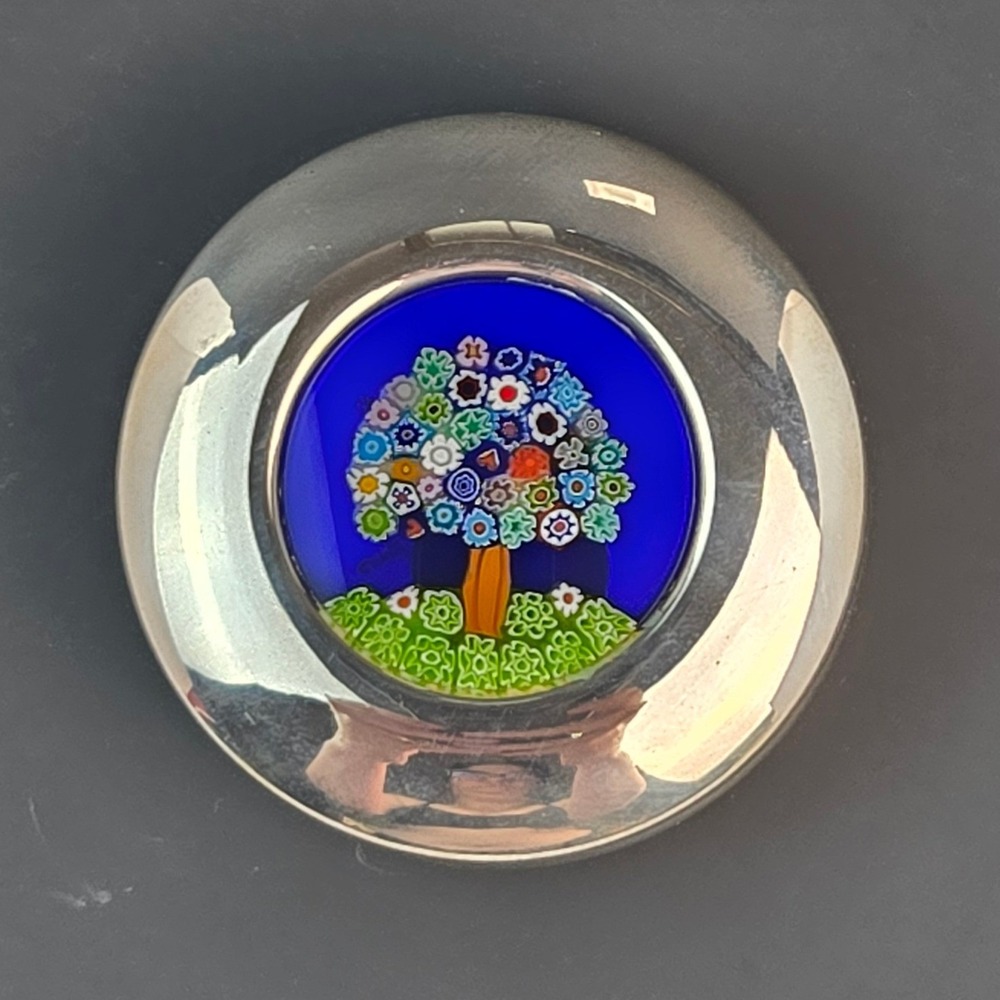 Antica Murrina Murano Glass Tree Box Sterling Silver 925 Italy w Box
